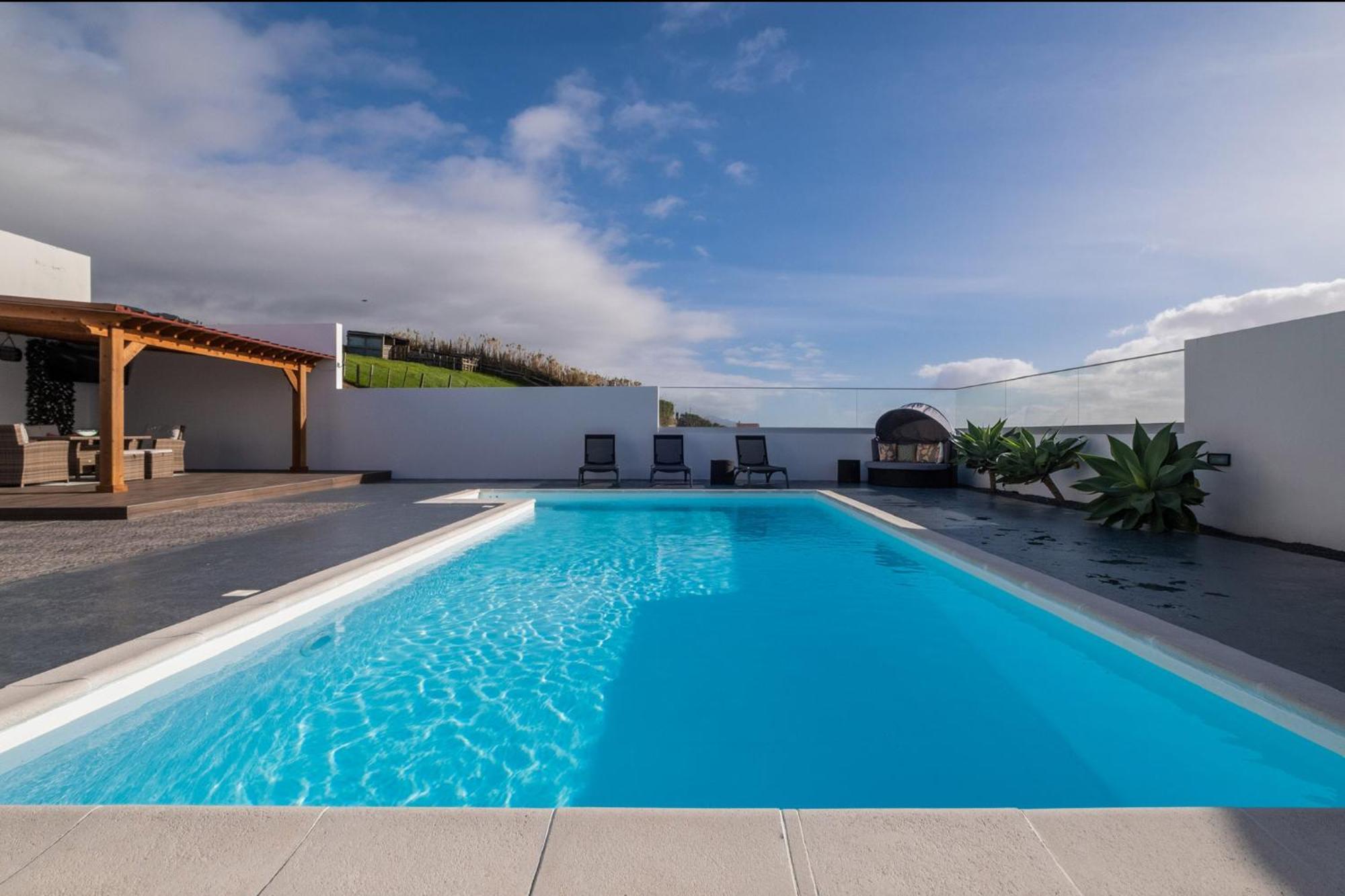 Casa Celeste - Deluxe Ocean View/Heated Pool Ponta Garca Buitenkant foto